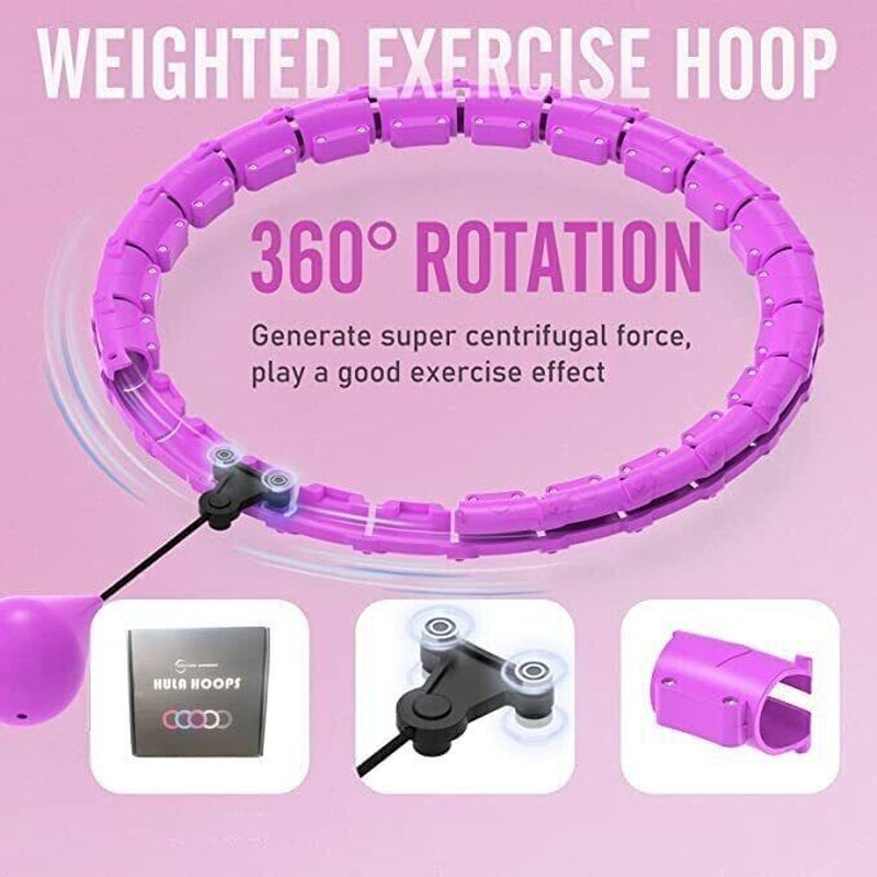 28 Knots Weighted Hula Hoop Adult Smart Hula Hoop Thin Waist Fitness Weight Loss