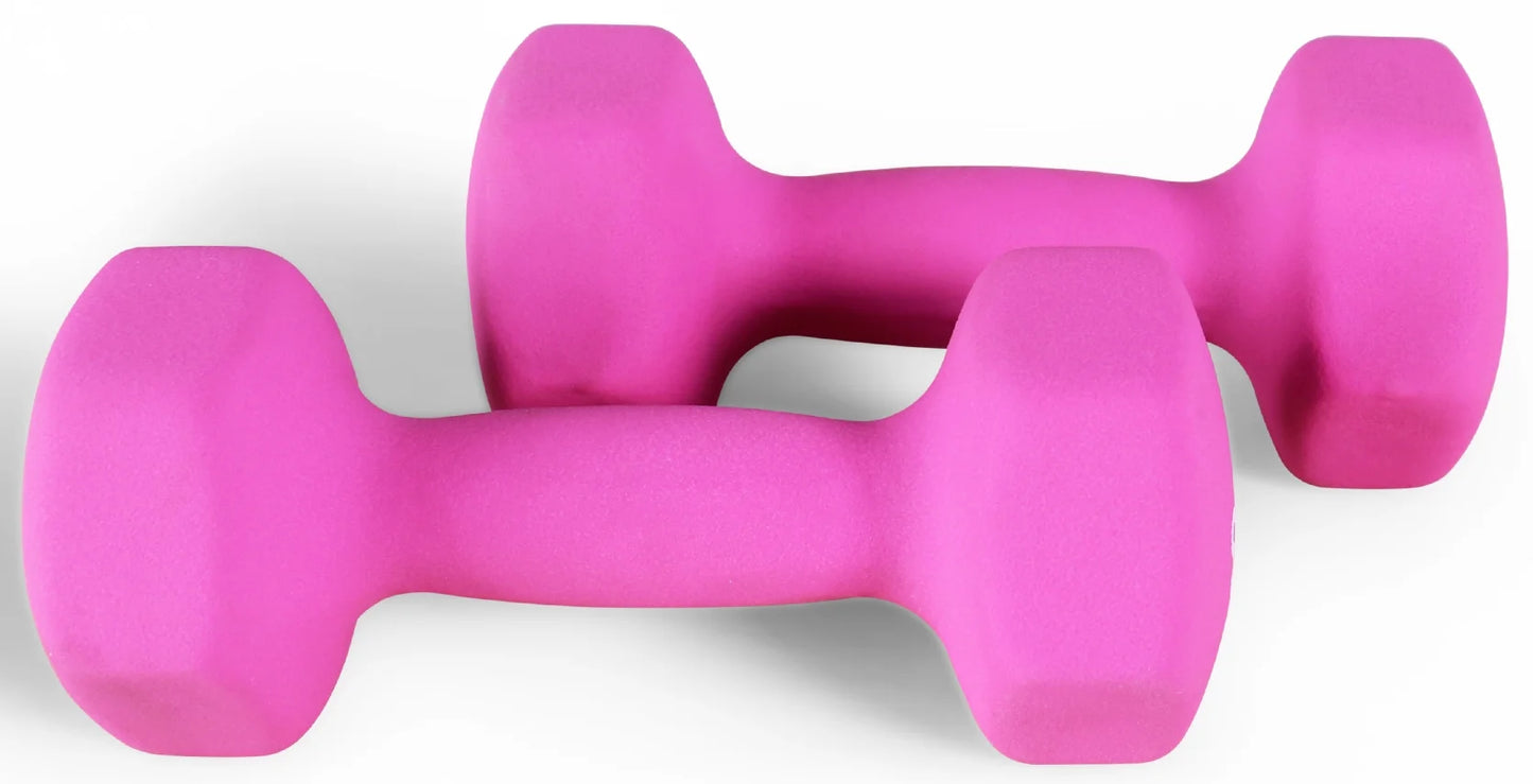 All-Purpose Color Neoprene Coated Dumbbells, 4 Lbs Pair