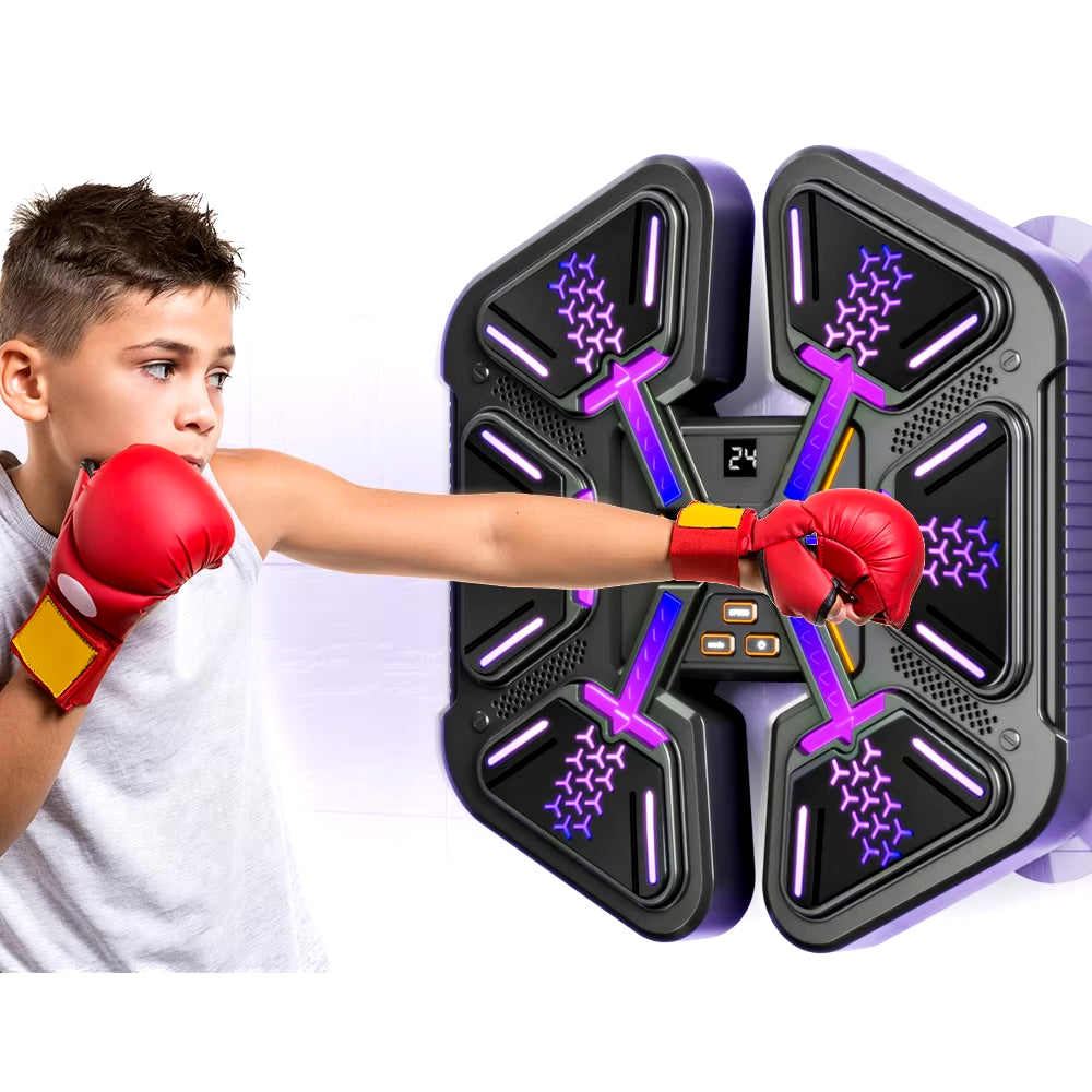 New Smart Music Boxing Machine Adult/Children Sports Fitness Boxing Trainer Home Exercise Response Training Boxing Wall Target