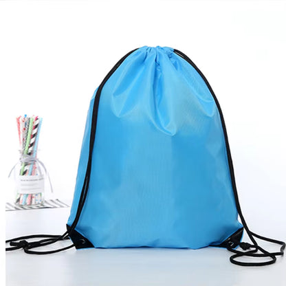 Waterproof Gym Bag Drawstring Sack Fitness Travel Outdoor Backpack DIY Daybag Shopping Bags Swimming Basketball Yoga Sports Bags