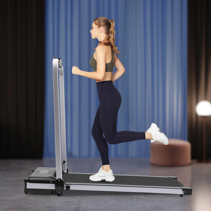 Walking Pad 2-In-1 Walking Pad Treadmill under Desk 500W LED Electric Walking Pad Foldable with Remote Control Walking&Jogging Machine for Homes Gyms Offices Workout