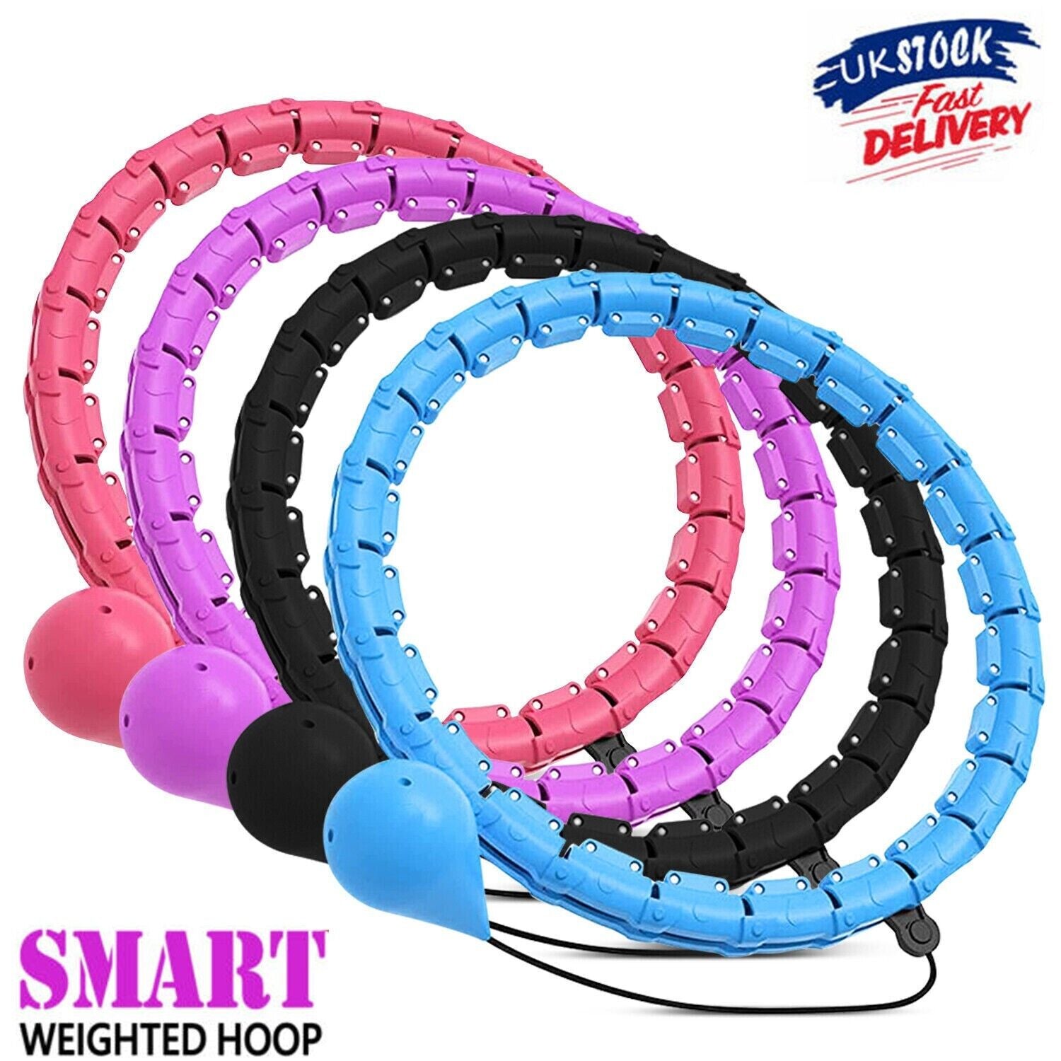 28 Knots Weighted Hula Hoop Adult Smart Hula Hoop Thin Waist Fitness Weight Loss