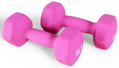 All-Purpose Color Neoprene Coated Dumbbells, 4 Lbs Pair